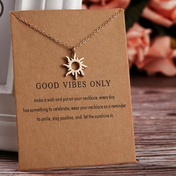 Jewelry - 3 for $35 New Gold Sun Pendant Necklace